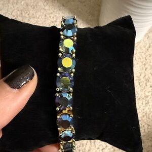 Elegant Park Lane Gold and Blue Impression Bracelet